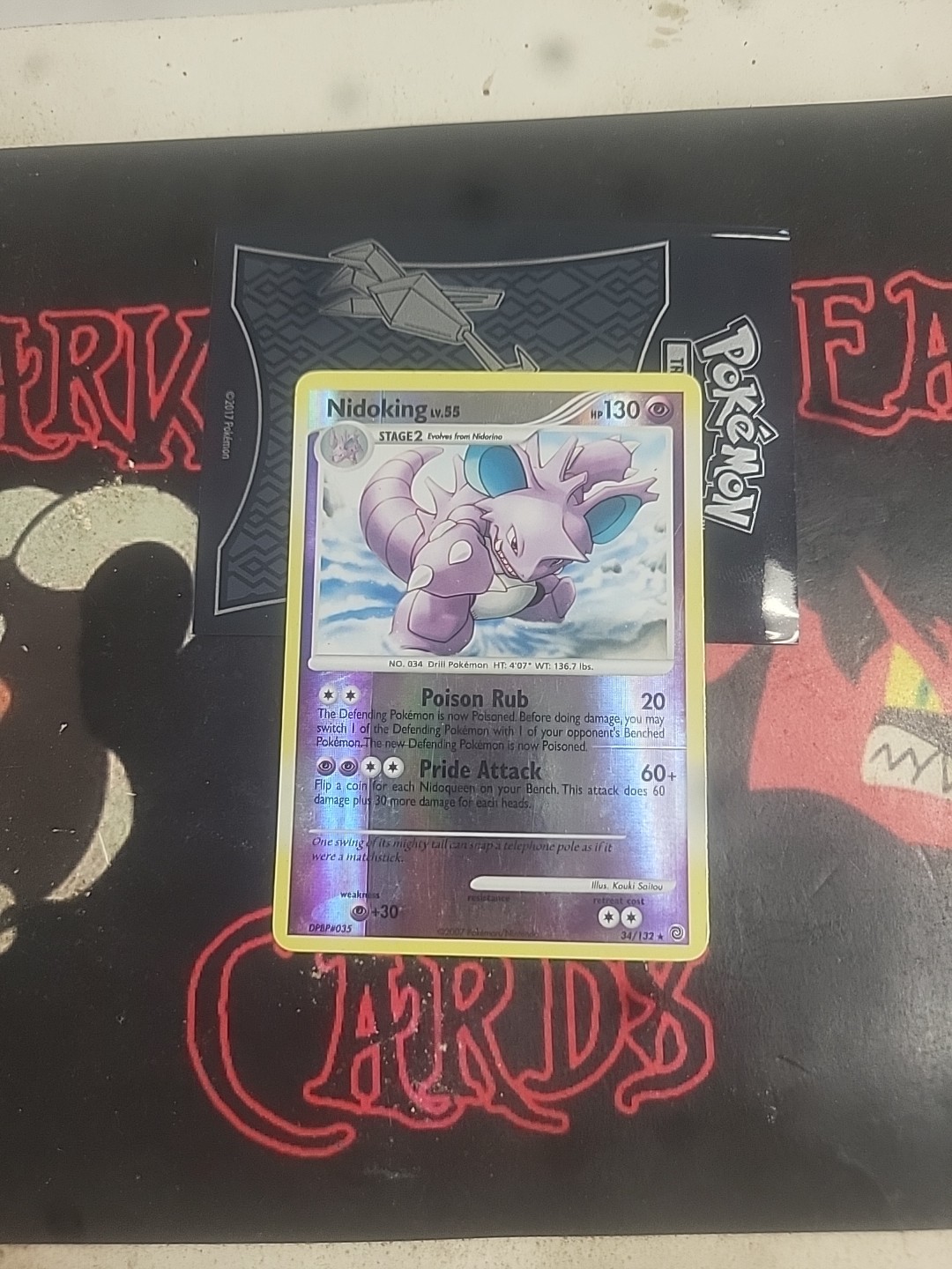 Pokémon TCG Secret Wonders "Nidoking LV.55" 34/132 REVERSE HOLO RARE NM