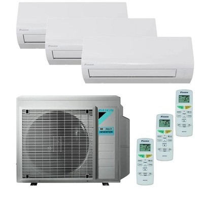 Daikin Multisplit Sensira Trio 3x CTXF20 2,0 kW + 3MXF52A 5,2 kW inkl. WiFi