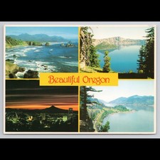 Vintage Coastal Oregon Postcard 1984 Posted Scenic View Historic Rivers Monument