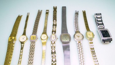 9 Womens Watches Bucherer Wittnauer Favre Leuba Charles Hubert Jewels Watch Lot