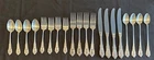 4 Sets 5 Pc Place Settings Wallace Sterling Silver Rose Point Pattern 20 Pcs