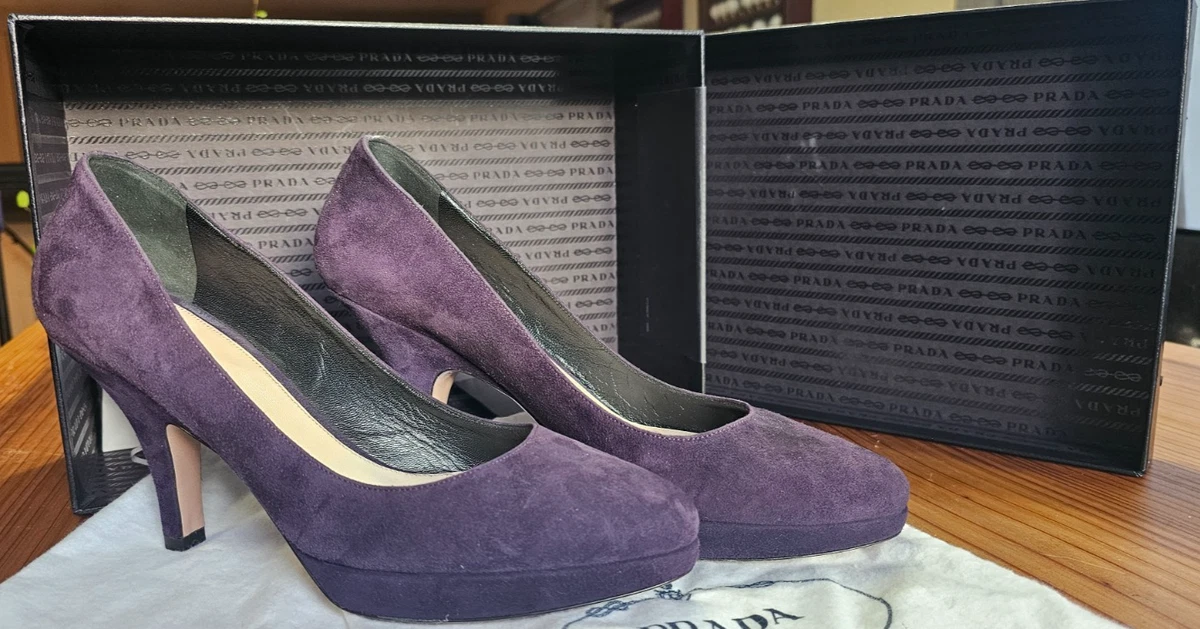 PRADA Women's Suede Heels for sale | eBay
