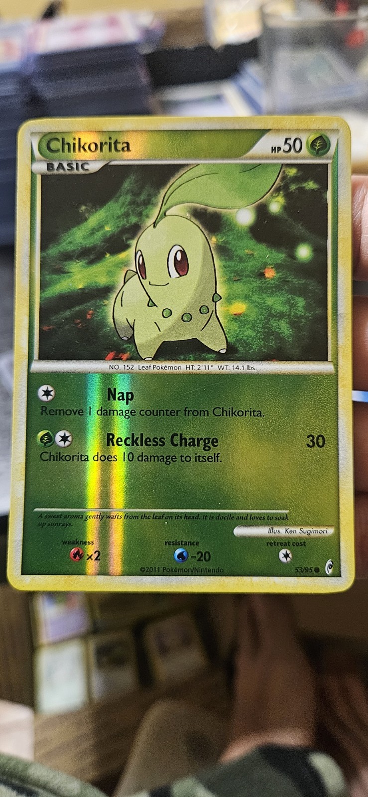 Chikorita 53/95 Call of Legends Reverse Holo