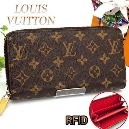 Louis Vuitton Zippy Wallet Monogram Cocorico Red Long Wallet
