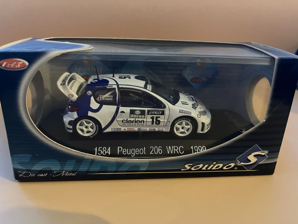 Die Cast Model Peugeot 206 WRC 1999  1:43 Sanremo Rally #15 - Image 2 of 4