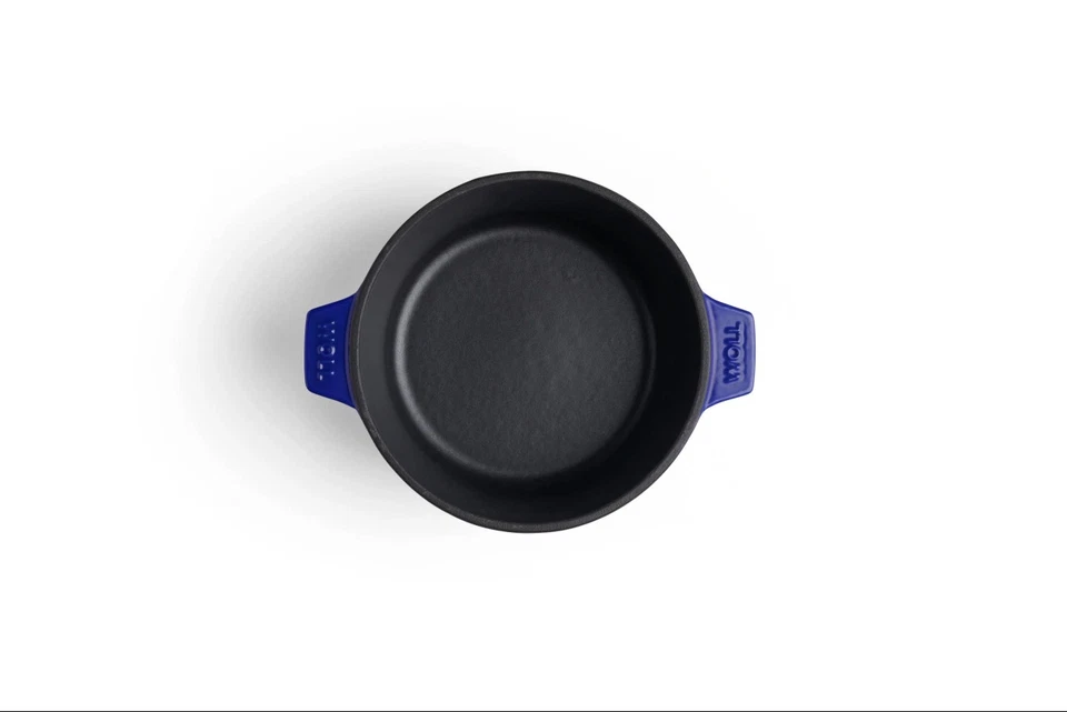 Woll Iron Gusseisen Topf 20 + 24 cm mit Deckel 2 tlg. Silikongriffen Induktion - Bild 4 von 4