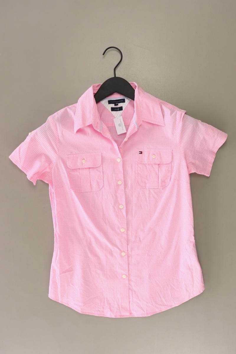 Tommy Hilfiger Karobluse Regular Bluse für Damen Gr. UK 6, XS, 34 kariert rosa