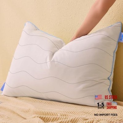 felo Feather Down Pillow Queen Size, Queen Size Pack of 1 | 20''x30'' Blue
