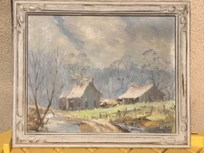 JAMES ECCLES (Brown County Art Gallery Assoc Spring 1967) “BROWN COUNTY” Oil Art