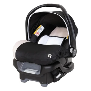 Ally Modern Khaki Infant Car Seat Travel System with Cozy Cover for Babies 35 lb