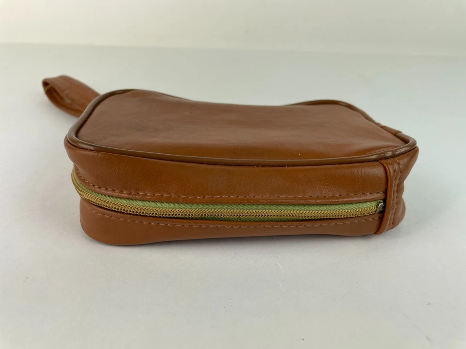 BOLSO PULSERA VINTAGE AÑOS 80 HONG KONG MANCHADO cremallera acolchada 6" x 3,5" x 1,5" Foto 3 de 4