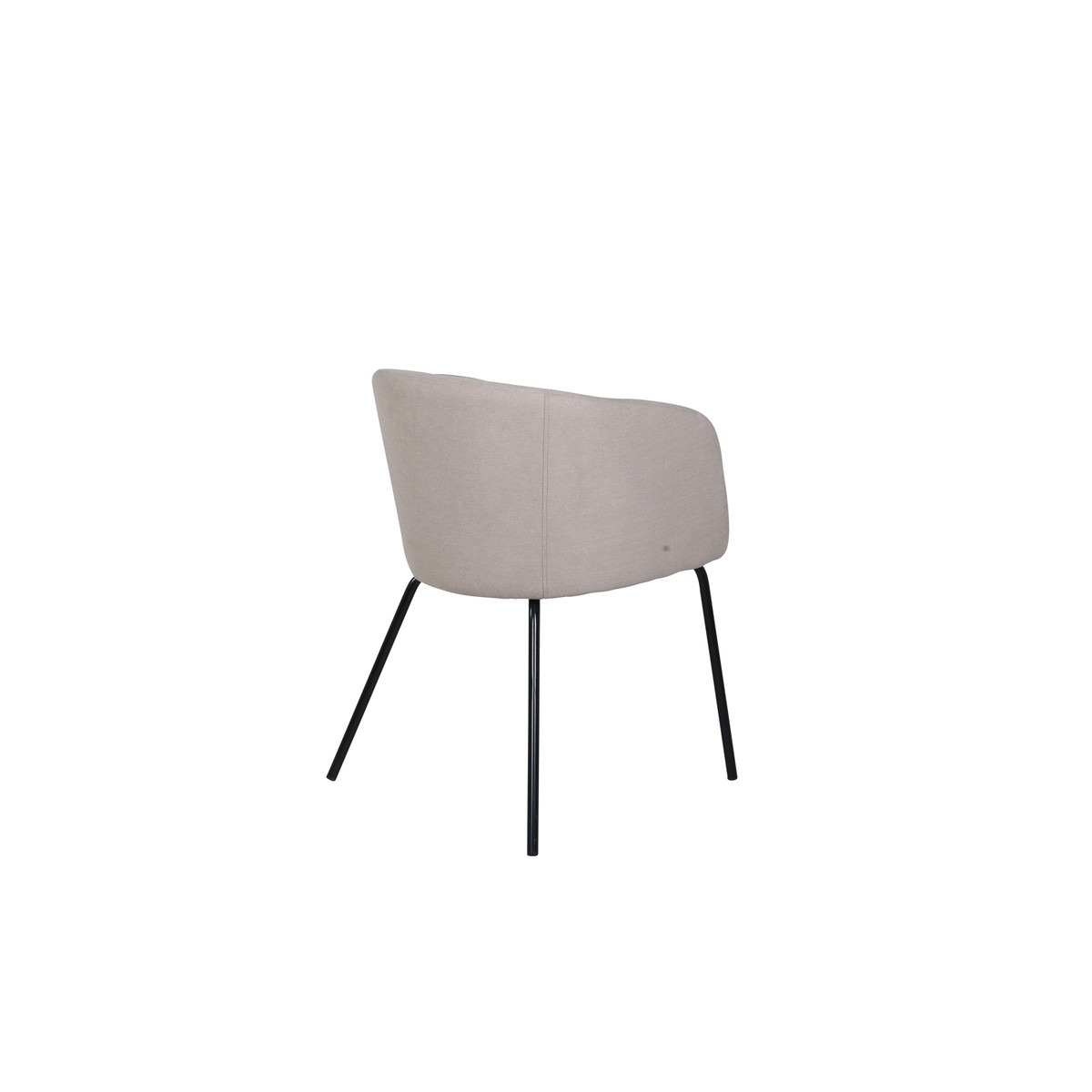 Chaise en tissu beige 78cm Berit pour salle à manger - 4