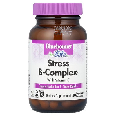 Stress B-Complex With Vitamin C, 50 Vegetable Capsules