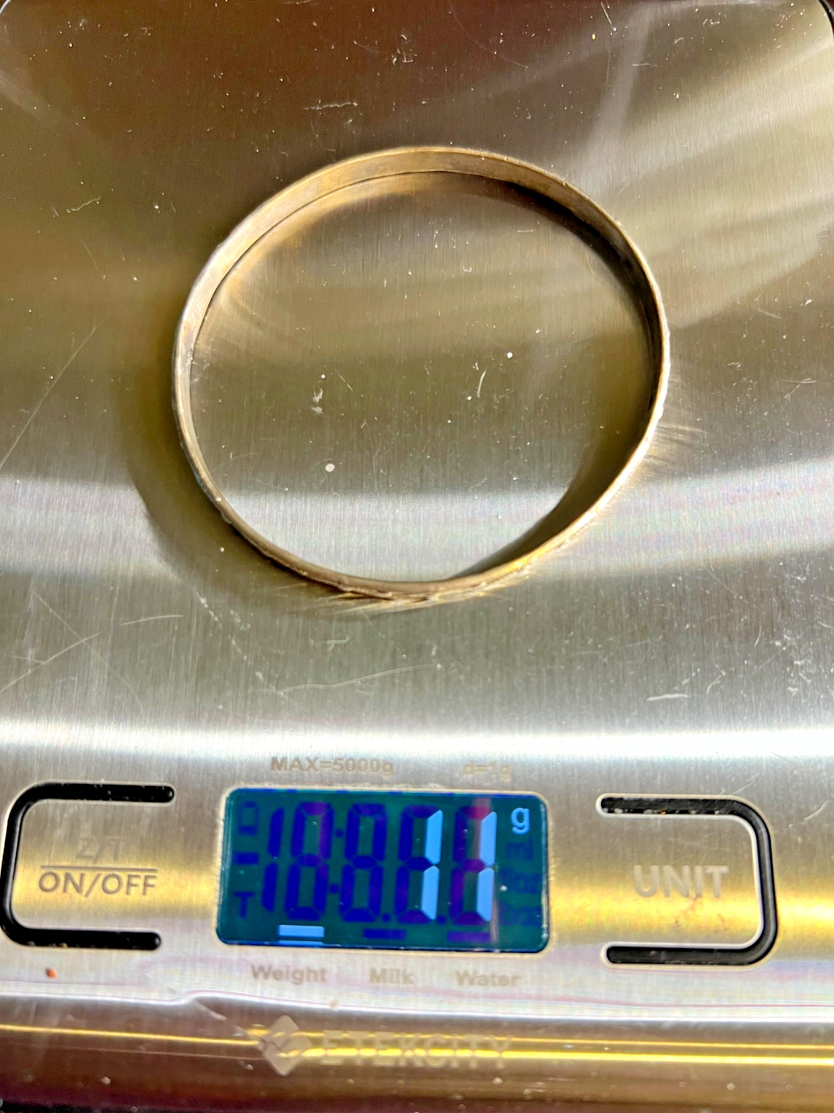 Vintage Silver 925 Patterned Bangle Bracelet - image 5