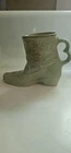 Vintage 1981 Frankoma Pottery C33 Figural Cowboy Boot Mug