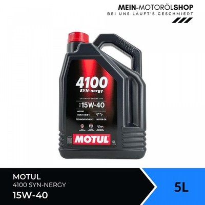 Motul 4100 SYN-nergy 15W-40 API SP ACEA A3 B4 Benzin Diesel Motoröl 5 Liter