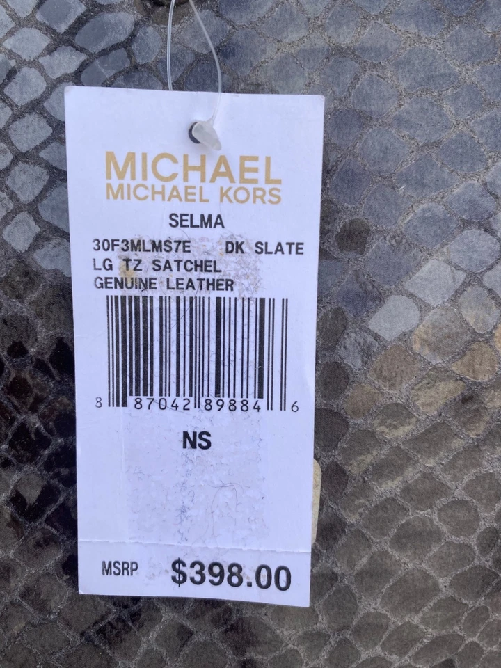 Новый с Ярлыками Michael Kors Сельма большой чехол из натуральной кожи DK сланец змея печати новый - Изображение 4 из 4