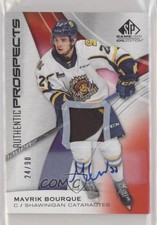 2019 Upper Deck SP Game Used CHL Edition Red 24/90 Mavrik Bourque Patch Auto 1of