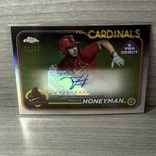 Travis Honeyman Auto 2024 Topps Pro Debut Chrome /99 Refractor #PDC-77 Cardinals