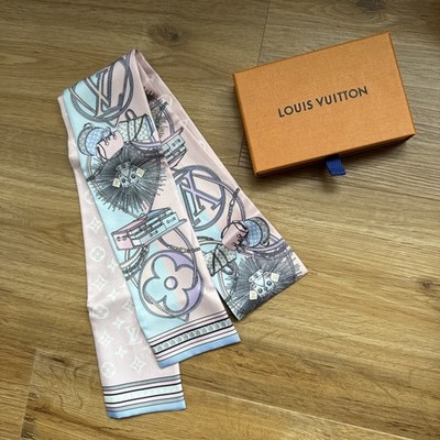 M77000 Louis Vuitton Bandeau Rosa Hellblau - 100% Seide