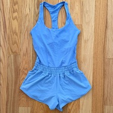 Offline by Aerie Size Small Light Blue Athletic Romper One Piece