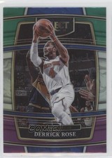 2021-22 Panini Select Concourse Green White Purple Prizm Derrick Rose #53 12g7