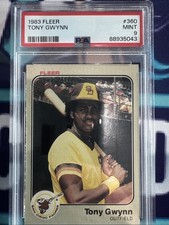 1983 Fleer #360 Tony Gwynn RC PSA 9 MINT