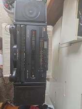 JVC PC-X100 Dual Cassette AM/FM Stereo Working but for parts/repair-READ No Cd