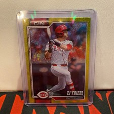 2026 Topps Series 1 TJ Friedl #338 Yellow Rainbow Foil /399