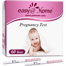 easy Home Pregnancy Test Strips, 60 Pack with Premom App