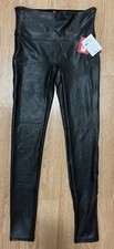 Spanx Black Faux Leather Leggings Women s Siz...