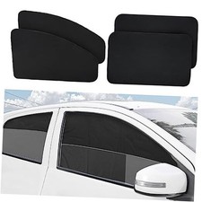 XCBYT 4-Pack Magnetic Car Window Shades for Camping Smooth Blackout 4-Pc Set