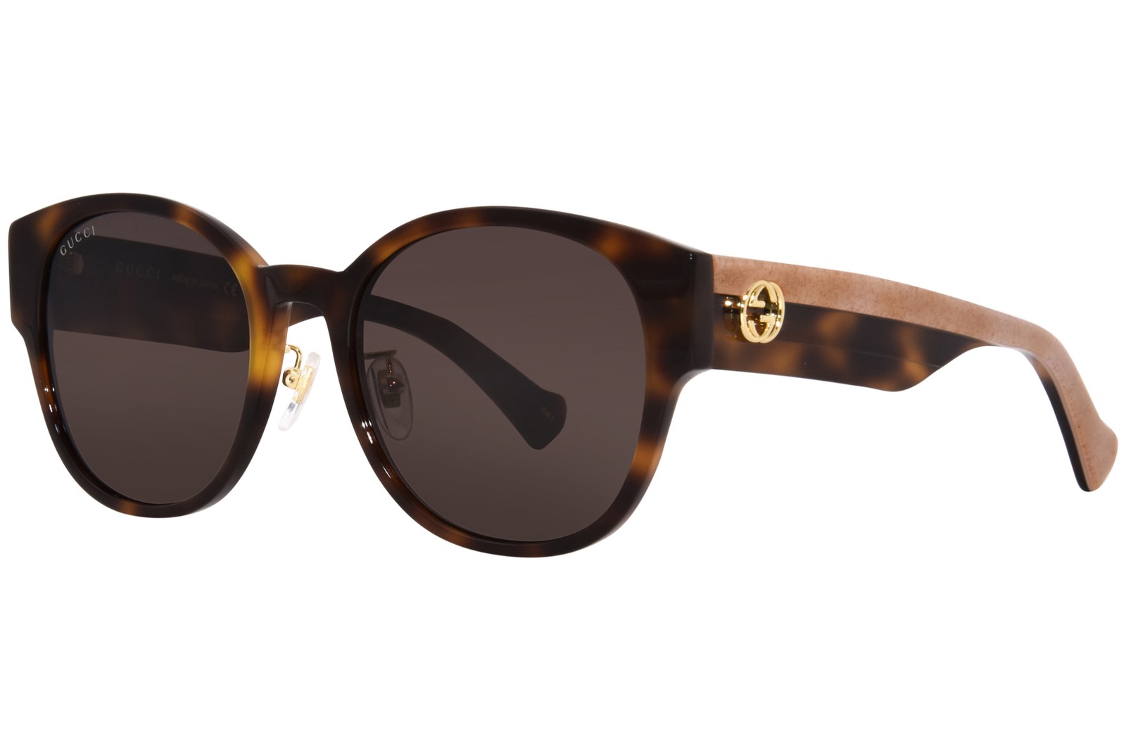 Солнцезащитные очки женские Gucci GG1304SK 003 HavanaХрустальКоричневый 56 мм 58990₽