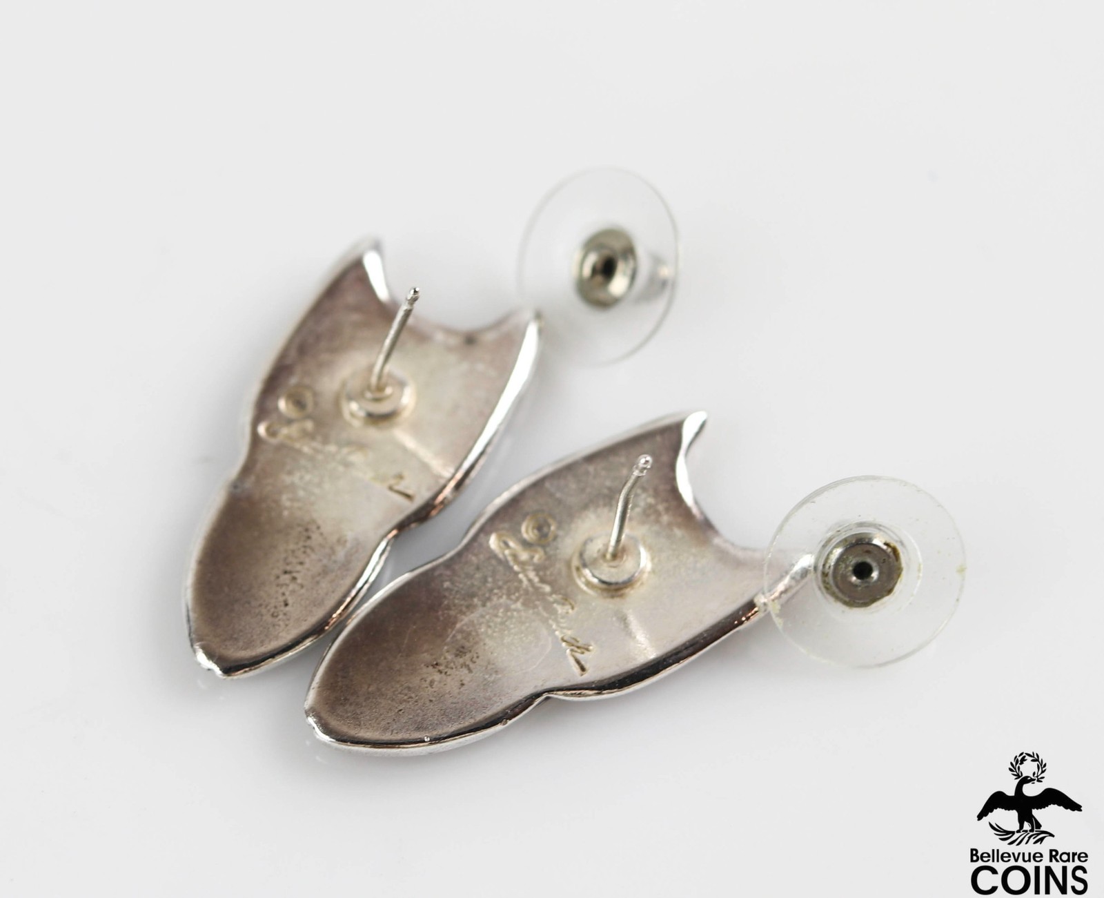 Laurel Burch Silver Double Cat Stud Earrings - image 4