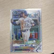 Topps 2021 Bowman Chrome Bobby Witt Jr. #BCP-1 Mojo Refractor Rookie Royals