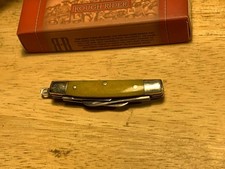 Rough Ryder 2" Tiny Congress Tobacco Smooth Bone Pocket Knife w/Loop RR931