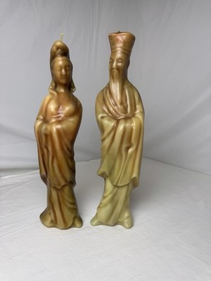 Vintage Handcrafted Candelier Immortals - Unburned Pair MCM