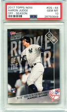 PSA 10 Gem Mint Rookie of the Year! 2017 Topps Now O/S Aaron Judge #OS-64Yankees