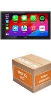 Autoradio JVC KW-M695DBW FüR BMW X5 E53 + Business Radio Carplay Wireless Androi