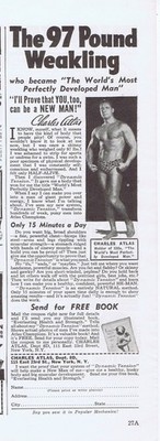 1941 - 1954 Ads - CHARLES ATLAS ''THE WORLD'S MOST PERFECTLY DEVELOPED MAN- 8 ADS