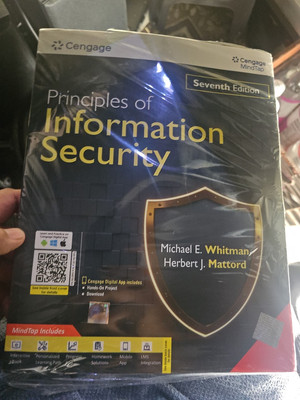 Principles of Information Security with MindTap by Whitman, 7TH INT'L EDTN (PBK)