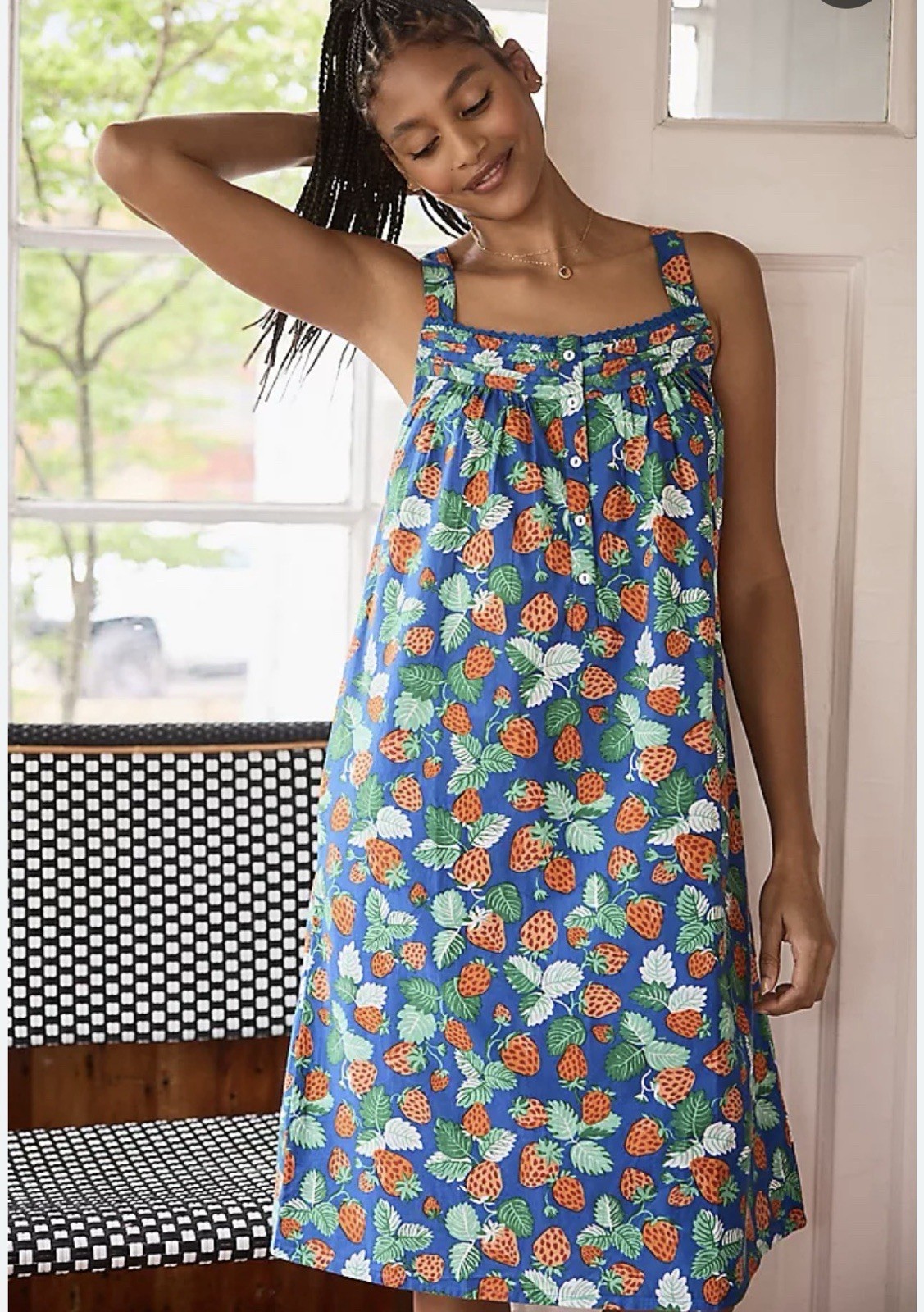 Anthropologie  Printfresh Strawberry Fields Dress… - image 1