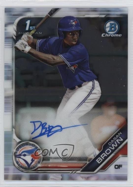 2019 Bowman Draft Chrome Draft Pick Auto Dasan Brown #CDA-DB Auto 13c1