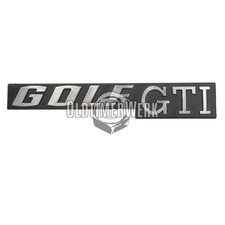 Schriftzug, Emblem " GOLF GTI" für Heckklappe Golf 1 & Co OE Ref. 171853687K GX2