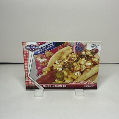 2017 Topps Opening Day-Incredible Eats, Cracker Jack & Mac Dog, PNC Park Pirates