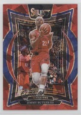 2024-25 Panini Select Concourse Red Cracked Ice Prizm Jimmy Butler III #34 18fx