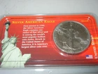 1991  Silver American Eagle  $1 Unc. Coin- In Littleton Showpack