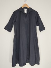 Max Mara Cotton Poplin Shirt Dress Pockets La...