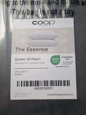 Coop The Essence QUEEN 2 Pack Adjustable Down Alternative Pillows 17x27