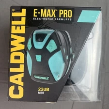 Caldwell E-MAX PRO Electronic Hearing Protection Earmuffs Teal 23dB NRR